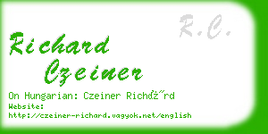 richard czeiner business card